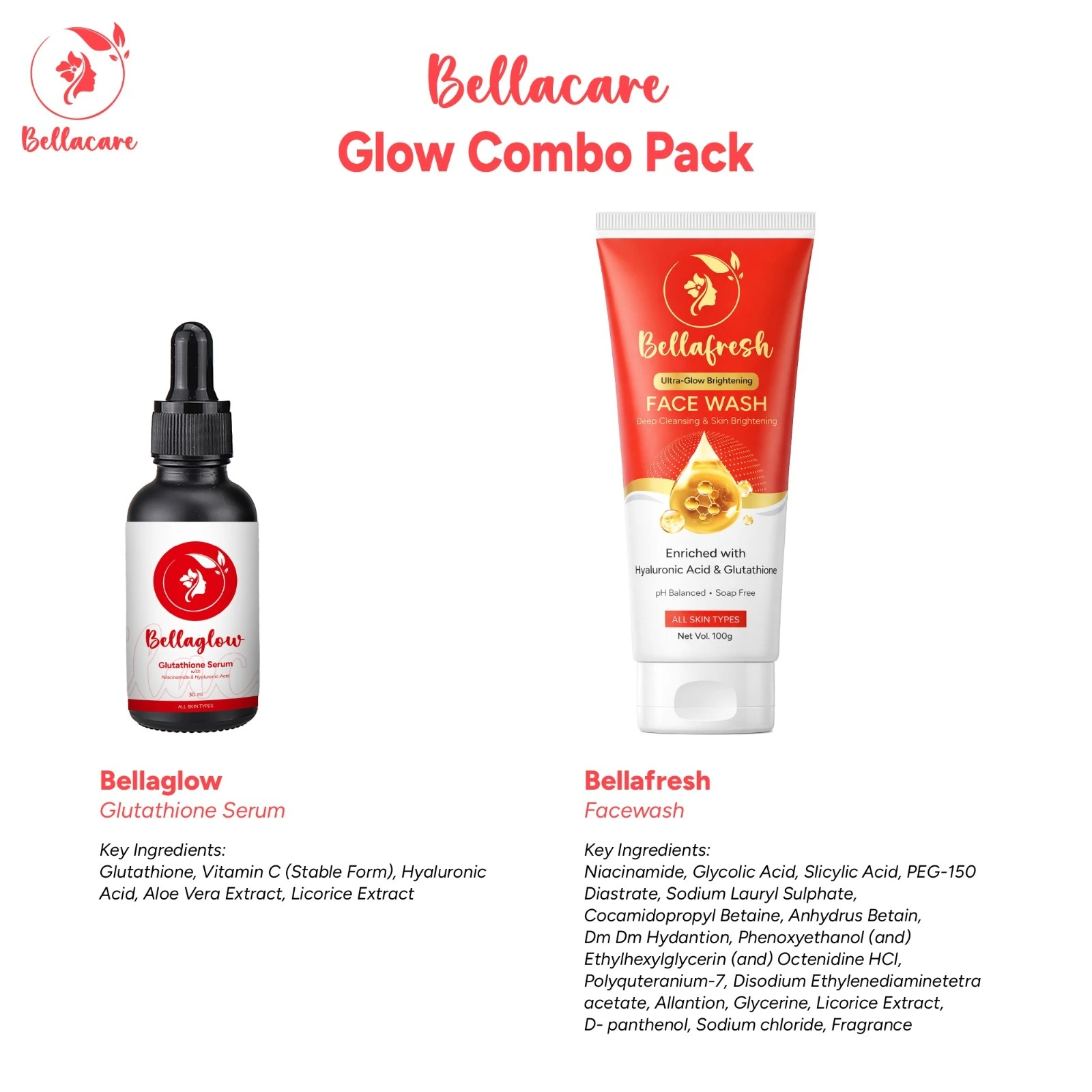 Bellaglow and Facewash